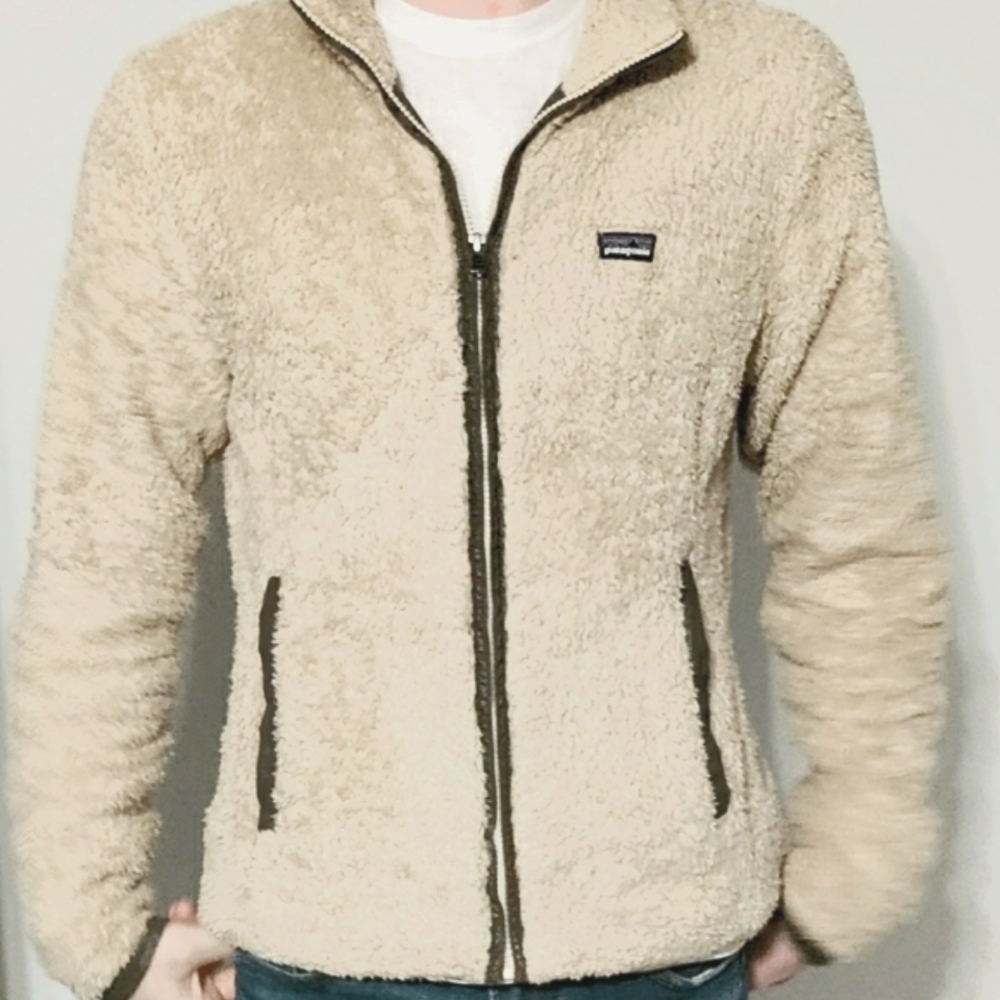 Women's Patagonia Los Gatos jacket size large beige and green